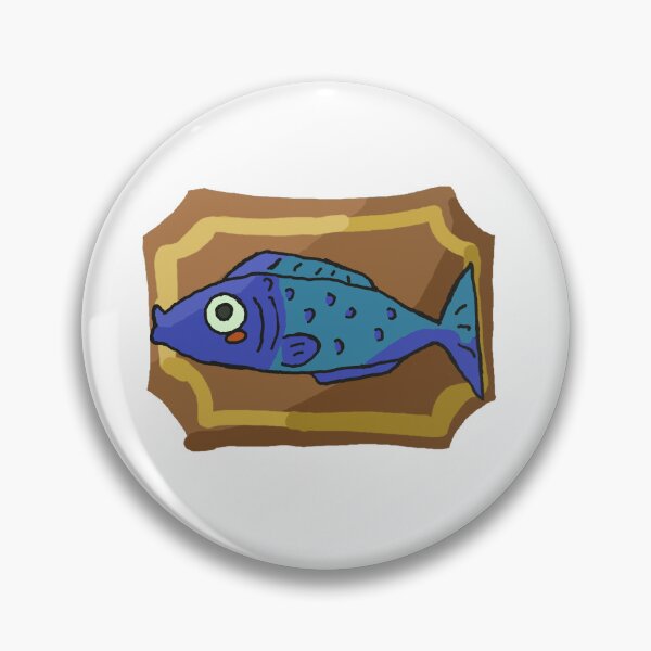 Item preview, Blue Fish Plaque designed and sold by the-cyan-tiger.
