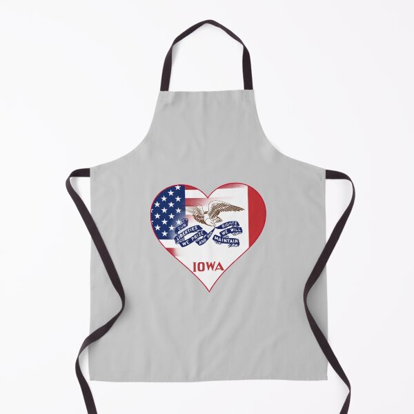 Item preview, State of Iowa Flag and American Flag Fusion Design designed and sold by Gsallicat.