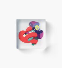 Rainbow Kaws Acrylic Block
