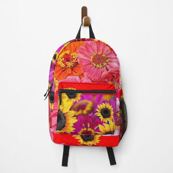 Item preview,  SUNFLOWER PATTERN ABSTRACT FLORALS RED ART designed and sold by sharlesart.