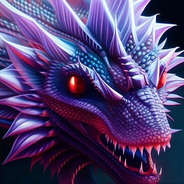Artwork thumbnail, Crystal Dragon Series #20: Amethyst Vile by dragynrain