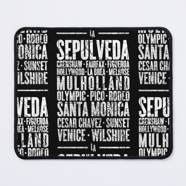 Item preview, Minimalist Los Angeles Neighborhood Typography Map Design - Dark designed and sold by thegoodwordsco.