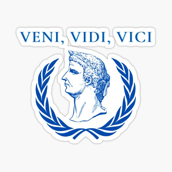 Veni Vidi Vici Classic Round Sticker