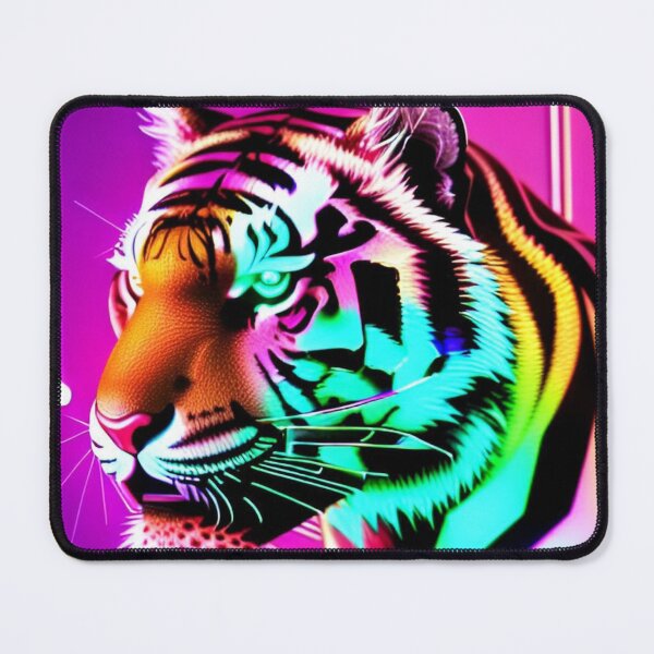 Item preview, Trippy Psychedelic Neon Tigers 17 designed and sold by Benito Del Ray.