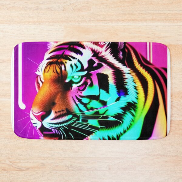 Item preview, Trippy Psychedelic Neon Tigers 17 designed and sold by Benito Del Ray.