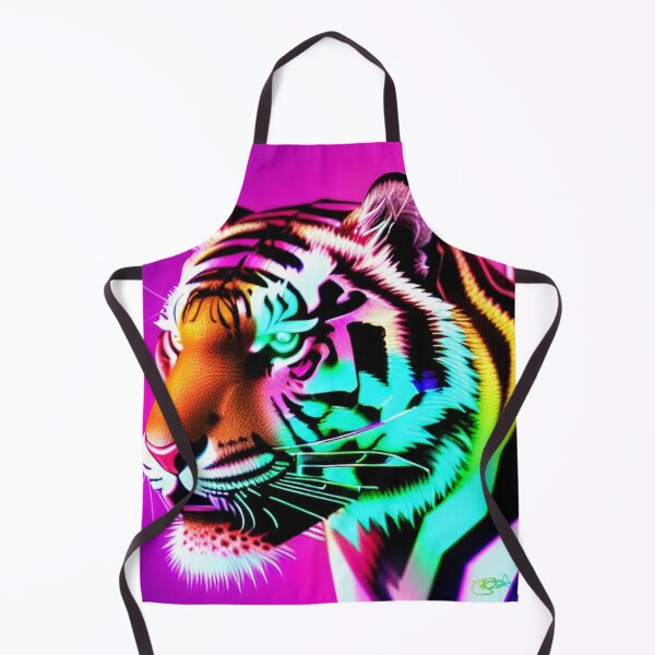Item preview, Trippy Psychedelic Neon Tigers 17 designed and sold by Benito Del Ray.