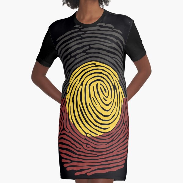 Aboriginal Basic DNA Graphic T-Shirt Dress