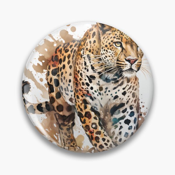 Item preview, Tiger, leopard, animal,  beautiful colorful water color  designed and sold by Lekiam.