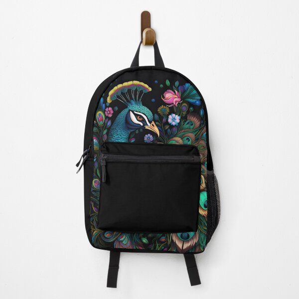 Item preview, Peacock Bloom: Vibrant Floral Peacock Print Collection for Fashion and Home designed and sold by ThePurpleMelon.