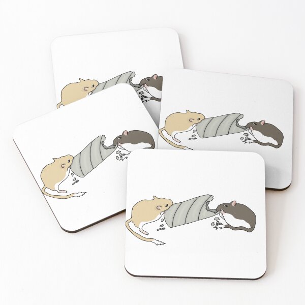 Item preview, 2 Cute cardboard eating gerbils designed and sold by Becky-Marie.