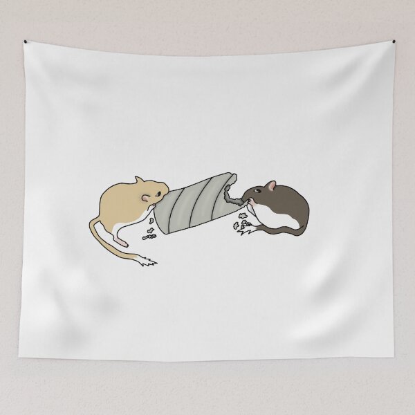 Item preview, 2 Cute cardboard eating gerbils designed and sold by Becky-Marie.