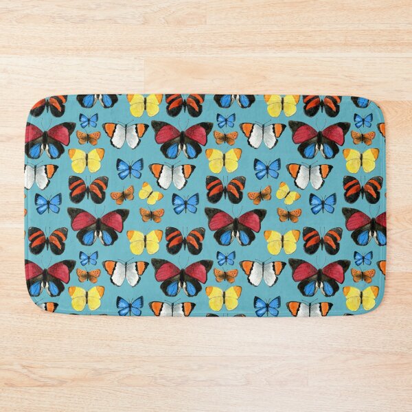 Item preview, Watercolour Butterflies on Sapphire Blue - Joyful pattern by Cecca Designs designed and sold by Cecca-Designs.