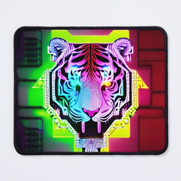 Item preview, Trippy Psychedelic Neon Tigers 18 designed and sold by Benito Del Ray.