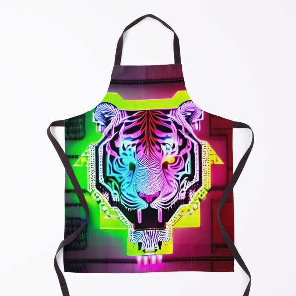 Item preview, Trippy Psychedelic Neon Tigers 18 designed and sold by Benito Del Ray.