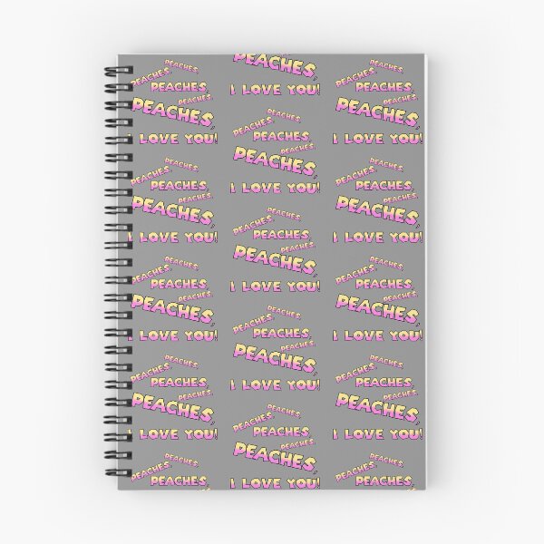 Item preview, Peaches, I Love You! (on Grey) designed and sold by epinkb.