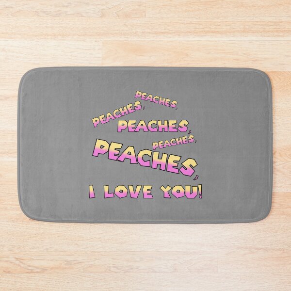 Item preview, Peaches, I Love You! (on Grey) designed and sold by epinkb.