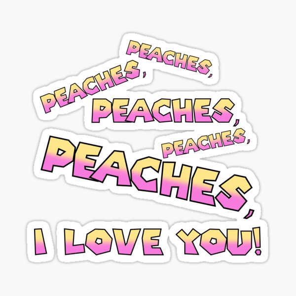 Item preview, Peaches, I Love You! (on Grey) designed and sold by epinkb.