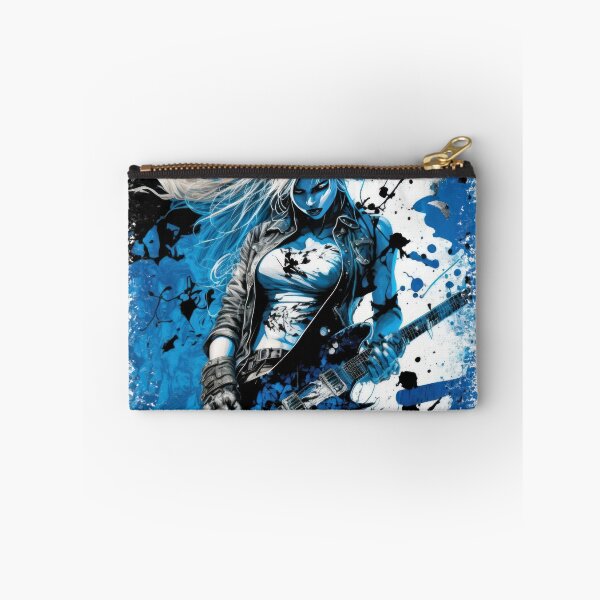 Item preview, ROCKER GIRL LEATHER SUIT SPLASH ELECTRIC GUITAR DESTROYER designed and sold by ogirdorgraphics.