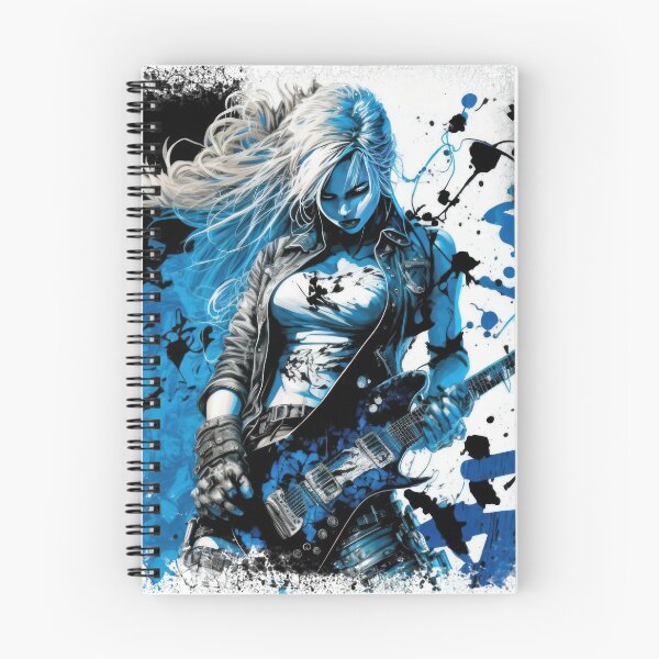 Item preview, ROCKER GIRL LEATHER SUIT SPLASH ELECTRIC GUITAR DESTROYER designed and sold by ogirdorgraphics.