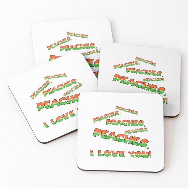 Item preview, Peaches, I Love You! (Orange/Green) designed and sold by epinkb.