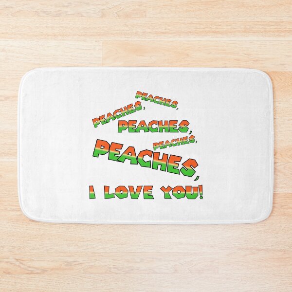 Item preview, Peaches, I Love You! (Orange/Green) designed and sold by epinkb.