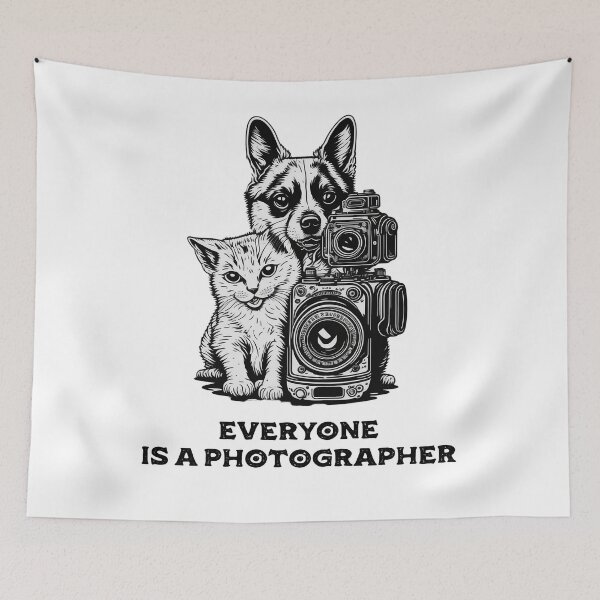Artikelvorschau, Everyone is a photographer entworfen und verkauft von HappyTrippy.