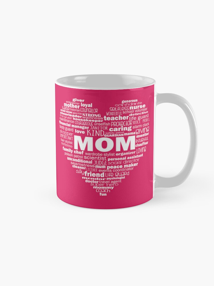 Mom with Heart Coffee Mug