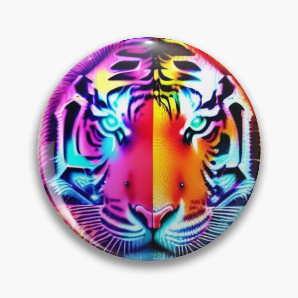 Item preview, Trippy Psychedelic Neon Tigers 19 designed and sold by Benito Del Ray.