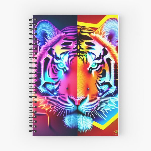Artikelvorschau, Trippy Psychedelic Neon Tigers 19 entworfen und verkauft von Benito Del Ray.