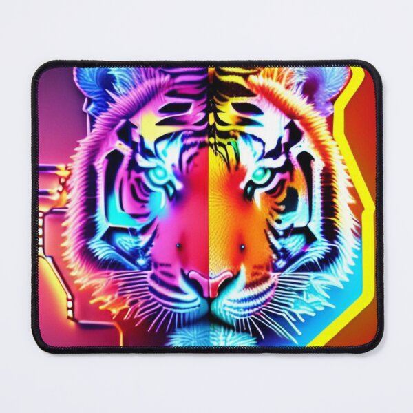 Item preview, Trippy Psychedelic Neon Tigers 19 designed and sold by Benito Del Ray.