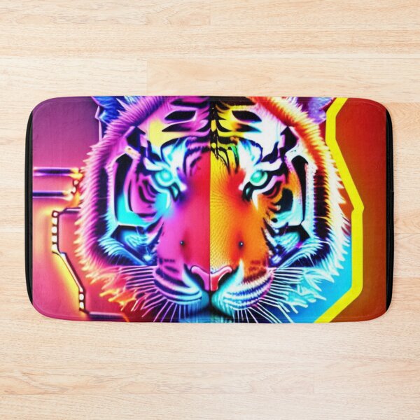 Item preview, Trippy Psychedelic Neon Tigers 19 designed and sold by Benito Del Ray.