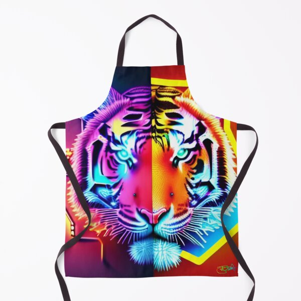 Item preview, Trippy Psychedelic Neon Tigers 19 designed and sold by Benito Del Ray.