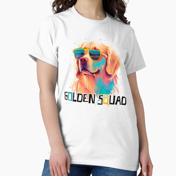 Item preview, Golden Retriever mit Sonnenbrille - Golden Squad designed and sold by mydoglove.