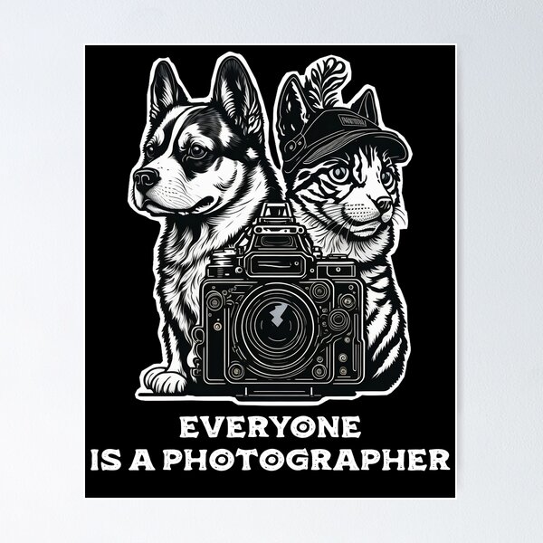Artikelvorschau, Everyone is a photographer entworfen und verkauft von HappyTrippy.