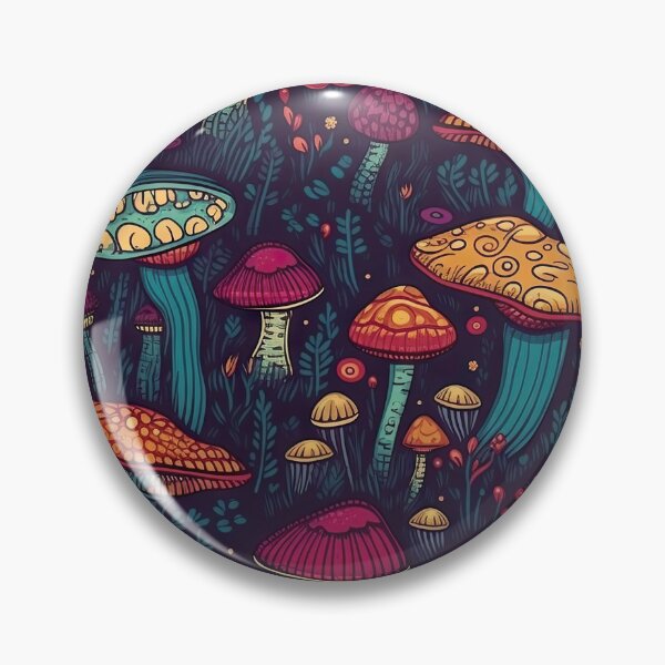 Item preview, Funky Mushroom Pattern - Pyschedelic and Colourful  designed and sold by Elysium-Create.