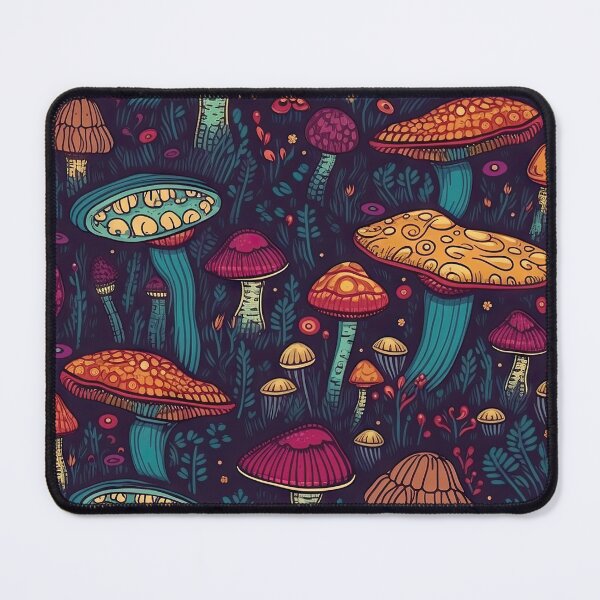 Item preview, Funky Mushroom Pattern - Pyschedelic and Colourful  designed and sold by Elysium-Create.