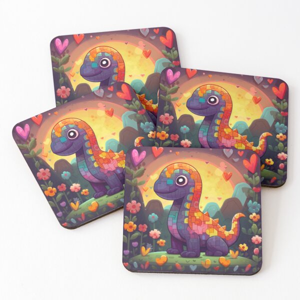 Item preview, Adorable Dinosaur Mosaic Sticker for Kids - Fun and Easy Dino Wall Art designed and sold by centaurydesigns.
