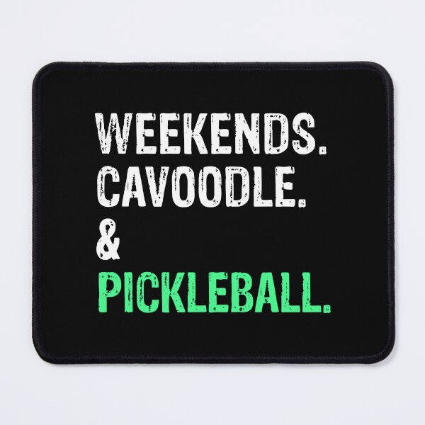 Item preview, Weekends Cavoodle and Pickleball Funny Dog Gift designed and sold by Guarddogdrive.