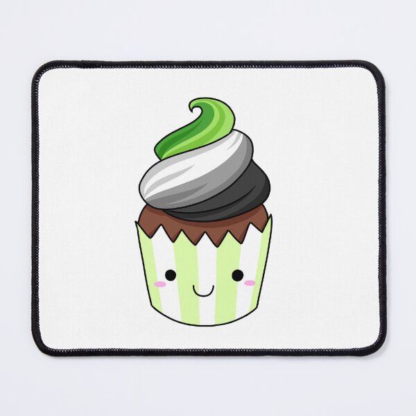 Item preview, Aromantic Pride Cupcake - Chocolate designed and sold by rainbow-milk.