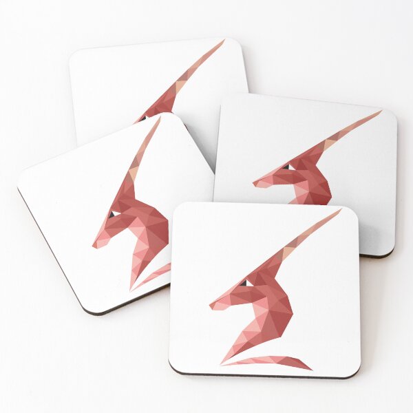 Item preview, Brown Deer Moose Triangles Polygon Geometric Nordic Hipster designed and sold by Iryna-Design.