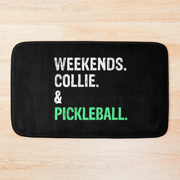 Item preview, Weekends Collie and Pickleball Funny Dog Gift  designed and sold by Guarddogdrive.