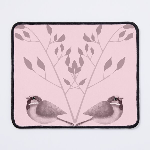 Item preview, Pink Finches in the woods designed and sold by Superdoodledo.