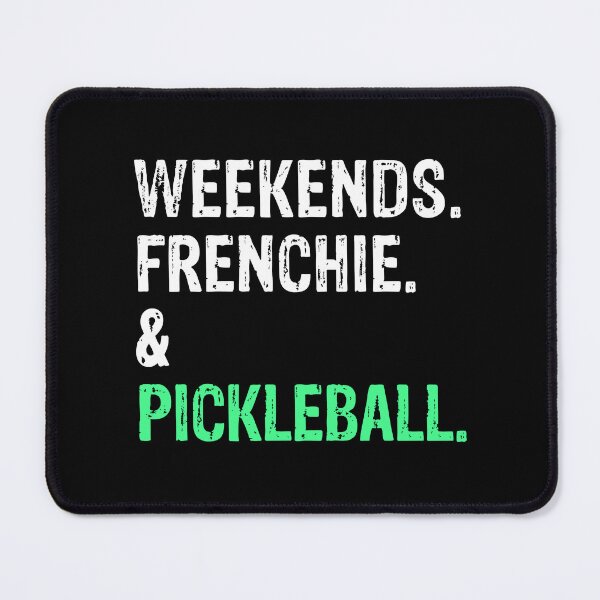 Item preview, Weekends Frenchie and Pickleball Funny Dog Gift designed and sold by Guarddogdrive.