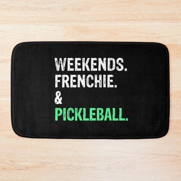 Item preview, Weekends Frenchie and Pickleball Funny Dog Gift  designed and sold by Guarddogdrive.