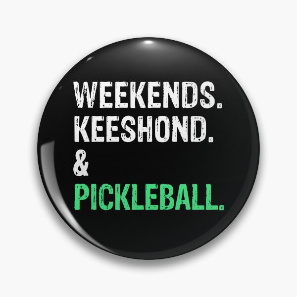 Item preview, Weekends Keeshond and Pickleball Funny Dog Gift  designed and sold by Guarddogdrive.