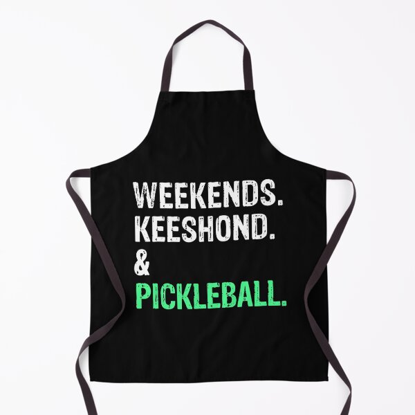 Item preview, Weekends Keeshond and Pickleball Funny Dog Gift designed and sold by Guarddogdrive.