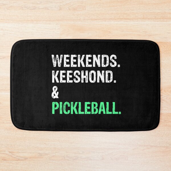 Item preview, Weekends Keeshond and Pickleball Funny Dog Gift  designed and sold by Guarddogdrive.