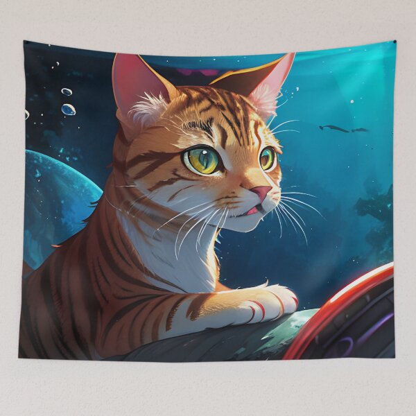 Item preview, Underwater Cat designed and sold by Cyrical.