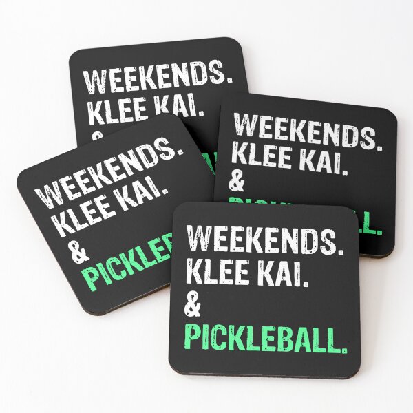 Item preview, Weekends Klee Kai and Pickleball Funny Dog Gift  designed and sold by Guarddogdrive.
