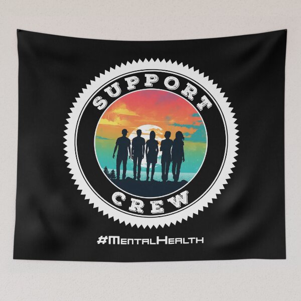 Item preview, Support Crew #Mental Health designed and sold by CanaryCanvas.